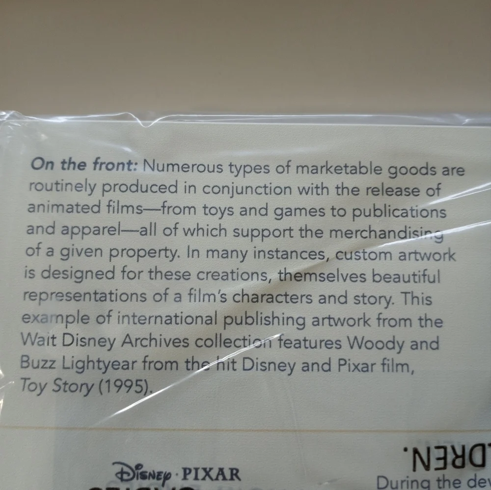 Disney Pixar Toy Story Archives Collection Drop Print w Stand 2022